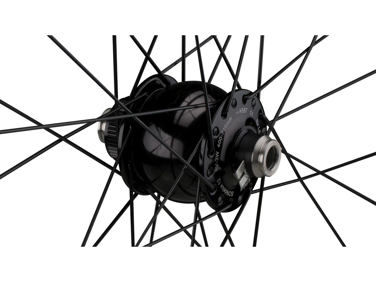 SON Delux 12 + Open Pro UST Disc + Sapim Race 28" Laufrad 4 SON Delux 12 + Open Pro UST Disc + Sapim Race 28" Laufrad – Bild 2