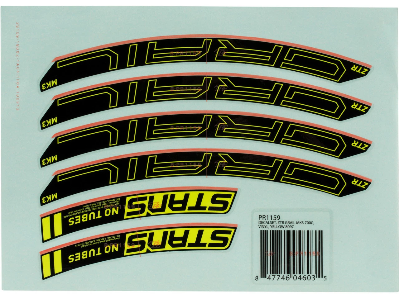 Notubes Decal-Set Für ZTR Grail MK3 6 Notubes Decal-Set Für ZTR Grail MK3 – Bild 4